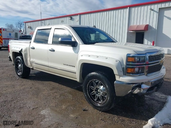 2014 Chevrolet Silverado 1500 LTZ with VIN 3GCUKSEC5EG165684, listed as a IAAI auction lot 41114072 with 133,423 mi miles. Bid and sale history available at carsss.com. Image 1.