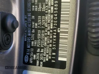 2014 Kia Sorento SX Limited with VIN 5XYKW4A73EG458899, listed as a Copart auction lot 42928995 with 156,459 mi miles and Salvage Title. Bid and sale history available at carsss.com. Image 13.