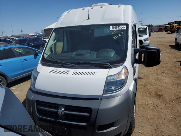 2018 Ram ProMaster Cargo with VIN 3C6URVHGXJE160330, listed as a Copart auction lot 69261504 with 41,299 mi miles and Salvage Title. Bid and sale history available at DreamBid. Image 5.