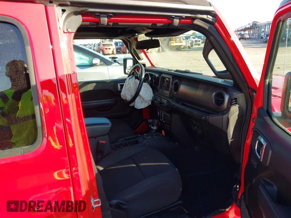 2022 Jeep Wrangler Unlimited Willys with VIN 1C4HJXDN3NW129708, listed as a IAAI auction lot 42025893 with 14,548 mi miles and . Bid and sale history available at DreamBid. Image 5.