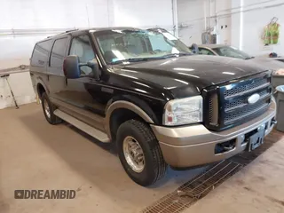 2005 Ford Excursion Eddie Bauer with VIN 1FMSU45P65ED45579, listed as a IAAI auction lot 41418598 with 154,660 mi miles and . Bid and sale history available at DreamBid. Image 1.