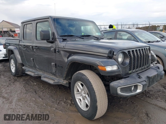 2021 Jeep Gladiator Willys with VIN 1C6HJTAGXML502037, listed as a IAAI auction lot 41225448 with 53,154 mi miles and . Bid and sale history available at carsss.com. Image 1.