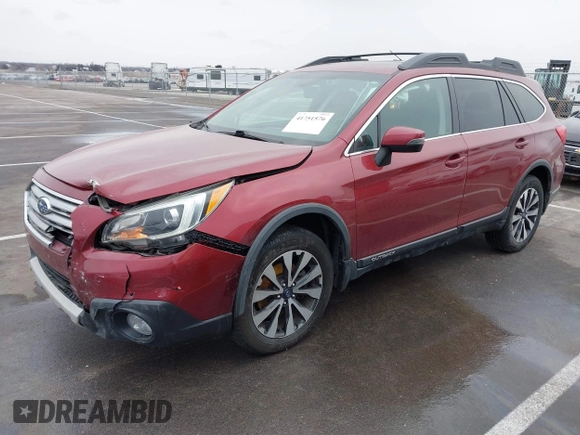 2015 Subaru Outback Limited with VIN 4S4BSBNC0F3316809, listed as a IAAI auction lot 41751576 with 120,788 mi miles and . Bid and sale history available at DreamBid. Image 22.