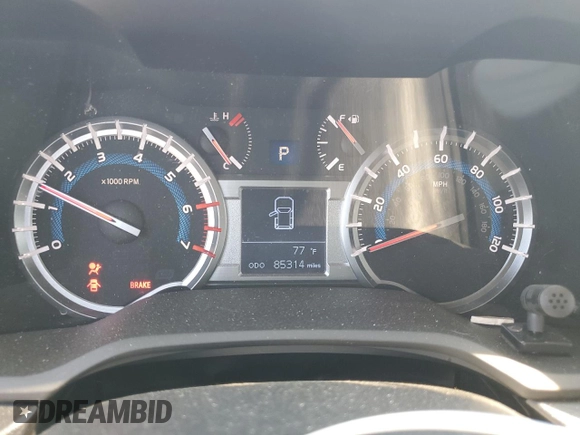 2016 Toyota 4Runner Limited with VIN JTEBU5JR1G5301814, listed as a Copart auction lot 58831905 with 85,314 mi miles and Salvage title. Bid and sale history available at DreamBid. Image 9.