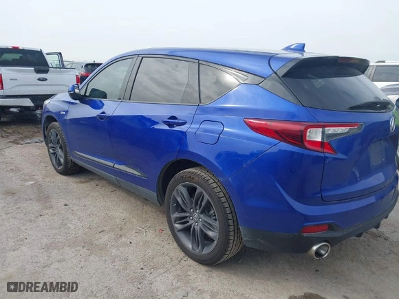 2021 Acura RDX w/A-Spec Package with VIN 5J8TC1H63ML012622, listed as a IAAI auction lot 41737892 with 58,087 mi miles. Bid and sale history available at carsss.com. Image 3.
