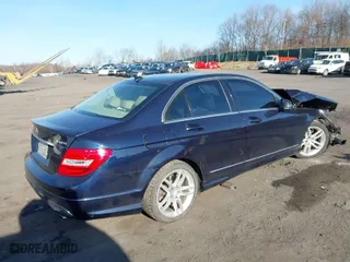 2014 Mercedes-Benz C-Class C 300 Sport with VIN WDDGF8ABXER319765, listed as a IAAI auction lot 41759219 with 117,637 mi miles. Bid and sale history available at carsss.com. Image 4.