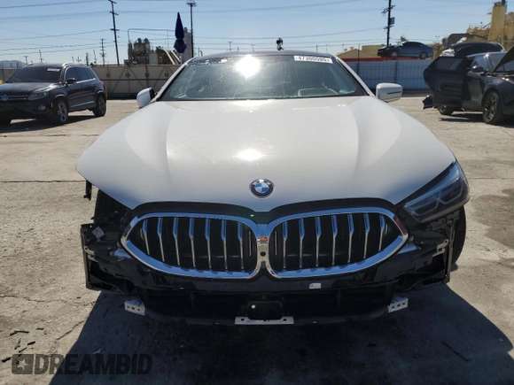 2019 BMW 8 Series M850i xDrive with VIN WBABC4C56KBJ35745, listed as a Copart auction lot 47300595 with 25,996 mi miles and Salvage Title. Bid and sale history available at carsss.com. Image 5.