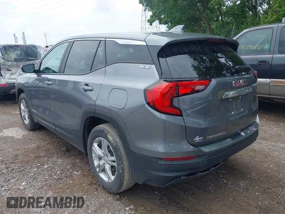 2021 GMC Terrain SLE with VIN 3GKALMEV7ML383987, listed as a IAAI auction lot 42492767 with 53,483 mi miles and . Bid and sale history available at DreamBid. Image 3.