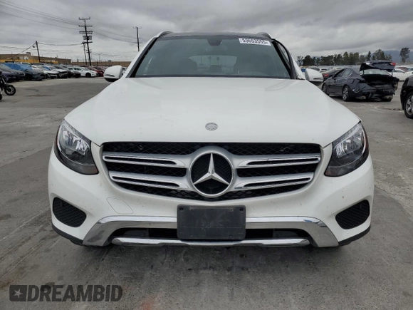 2017 Mercedes-Benz GLC with VIN WDC0G4JB9HF119221, listed as a Copart auction lot 53653555 with 55,291 mi miles and Salvage Title. Bid and sale history available at carsss.com. Image 5.