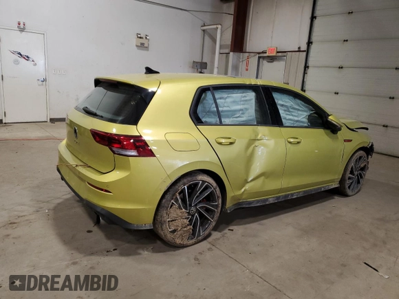 2022 Volkswagen Golf GTI Autobahn with VIN WVW687CD8NW136410, listed as a Copart auction lot 48105983 with 0 mi miles. Bid and sale history available at carsss.com. Image 3.