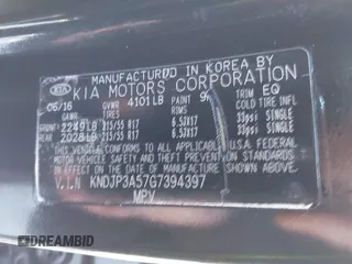 2016 Kia Soul + with VIN KNDJP3A57G7394397, listed as a IAAI auction lot 41621912 with 140,070 mi miles. Bid and sale history available at carsss.com. Image 9.