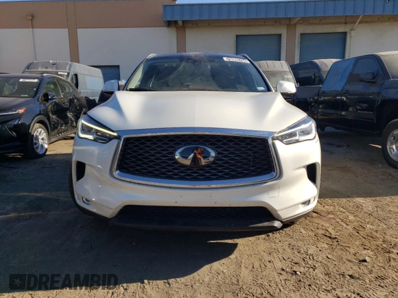 2022 Infiniti QX50 LUXE with VIN 3PCAJ5BAXNF121258, listed as a Copart auction lot 78005704 with 44,545 mi miles and Salvage Title. Bid and sale history available at carsss.com. Image 5.