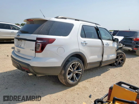 2013 Ford Explorer Sport with VIN 1FM5K8GTXDGB40435, listed as a Copart auction lot 58211555 with Not provided miles and Salvage title. Bid and sale history available at DreamBid. Image 3.