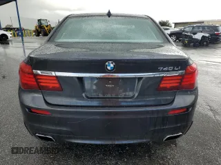 2015 BMW 7 Series 740Li with VIN WBAYE4C52FD947509, listed as a Copart auction lot 49269705 with 80,111 mi miles and Salvage Title. Bid and sale history available at carsss.com. Image 6.