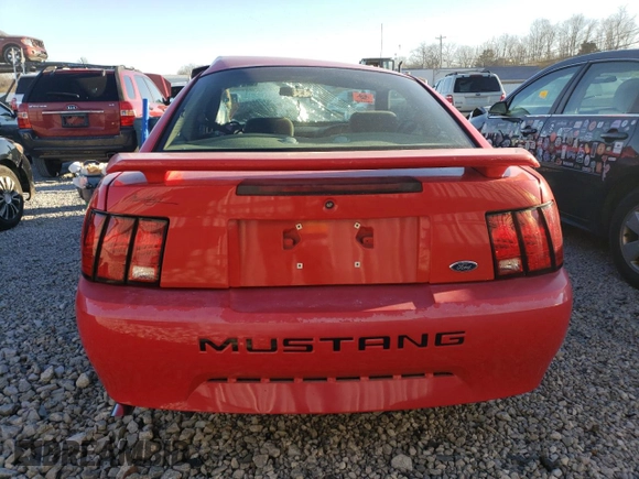 2003 Ford Mustang Standard with VIN 1FAFP40443F349458, listed as a Copart auction lot 82859674 with 0 mi miles and Salvage Title. Bid and sale history available at carsss.com. Image 6.