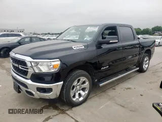 2022 Ram 1500 Big Horn with VIN 1C6RREFG1NN254218, listed as a Copart auction lot 59722345 with 71,378 mi miles and Salvage title. Bid and sale history available at DreamBid. Image 1.