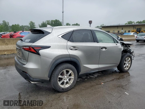 2015 Lexus NX 200t z VIN JTJBARBZ2F2018435, wystawiony jako Copart lot #59958515 z przebiegiem 95 641 mil mil oraz Szkoda całkowita • Salvage title. Historia ofert i sprzedaży dostępna na DreamBid. Obrazek 3.