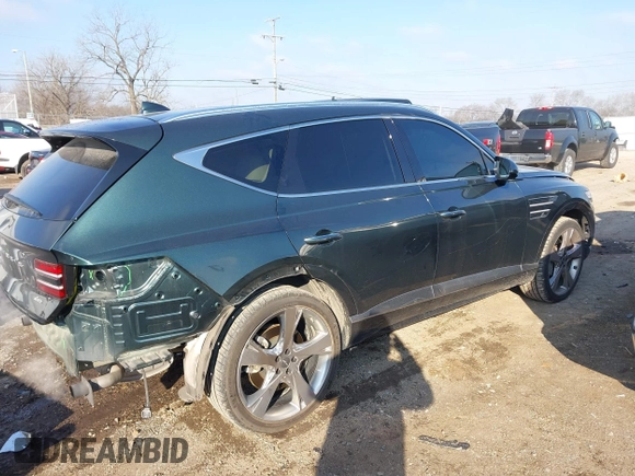 2021 Genesis GV80 with VIN KMUHCESCXMU031136, listed as a IAAI auction lot 41297818 with 31,890 mi miles and . Bid and sale history available at DreamBid. Image 14.