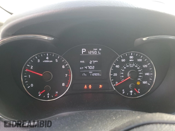 2017 Kia Forte LX with VIN KNAFK5A8XH5704367, listed as a Copart auction lot 46734655 with 112,909 mi miles and Salvage Title. Bid and sale history available at carsss.com. Image 9.