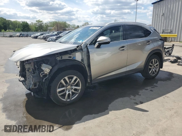 2016 Lexus NX 200t z VIN JTJBARBZ5G2052886, wystawiony jako Copart lot #55571105 z przebiegiem 104 501 mil mil oraz Szkoda całkowita • Salvage title. Historia ofert i sprzedaży dostępna na DreamBid. Obrazek 1.