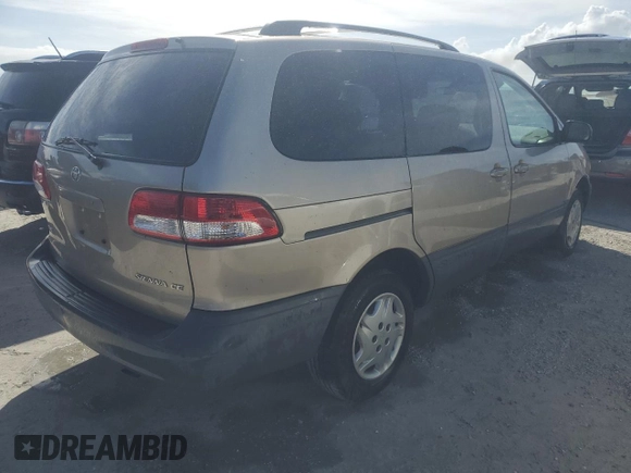 2002 Toyota Sienna CE with VIN 4T3ZF19C42U443467, listed as a Copart auction lot 75106184 with 0 mi miles and Non Repairable. Bid and sale history available at carsss.com. Image 3.