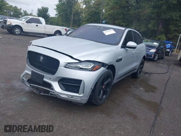 2017 Jaguar F-Pace 35t R-Sport with VIN SADCL2BV3HA893851, listed as a IAAI auction lot 40369832 with 67,313 mi miles and . Bid and sale history available at DreamBid. Image 2.