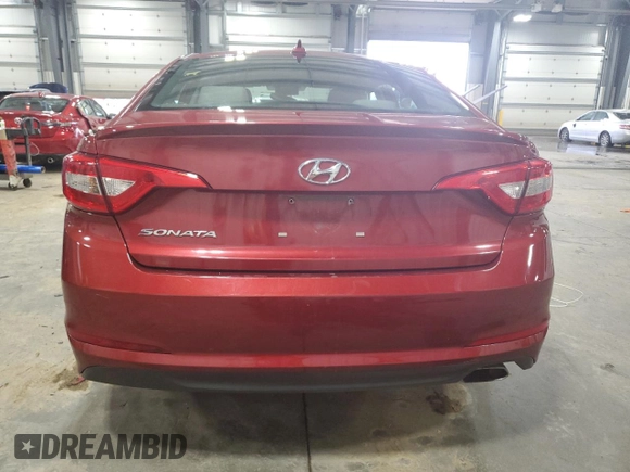 2015 Hyundai Sonata 2.4L SE with VIN 5NPE24AF7FH151276, listed as a Copart auction lot 52746245 with 132,877 mi miles and Salvage Title. Bid and sale history available at carsss.com. Image 6.