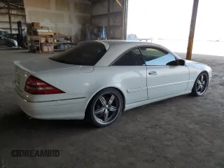 2002 Mercedes-Benz CL with VIN WDBPJ75J12A029458, listed as a Copart auction lot 62533744 with 119,607 mi miles and Salvage Title. Bid and sale history available at carsss.com. Image 3.