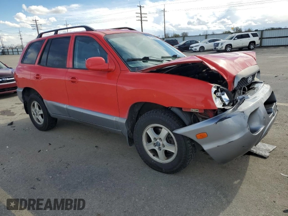 2003 Hyundai Santa Fe LX with VIN KM8SC73E93U489541, listed as a Copart auction lot 51122045 with 164,814 mi miles and Salvage Title. Bid and sale history available at carsss.com. Image 4.