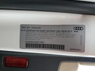 2019 Audi A4 Premium with VIN WAUDNAF43KN013847, listed as a Copart auction lot 59956405 with 54,786 mi miles and Salvage title. Bid and sale history available at DreamBid. Image 12.