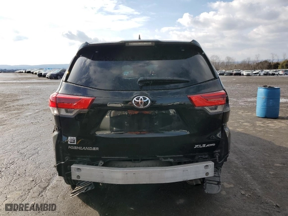 2019 Toyota Highlander SE with VIN 5TDJZRFH9KS628277, listed as a Copart auction lot 89095305 with 78,238 mi miles and Salvage Title. Bid and sale history available at carsss.com. Image 6.