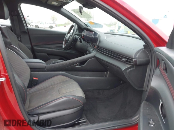 2023 Hyundai Elantra N Line z VIN KMHLR4AF8PU604133, wystawiony jako IAAI lot #41923605 z przebiegiem 60 288 mil mil oraz . Historia ofert i sprzedaży dostępna na DreamBid. Obrazek 5.