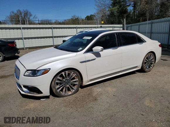 2017 Lincoln Continental with VIN 1LN6L9SK2H5611839, listed as a Copart auction lot 49261615 with 100,961 mi miles and Salvage Title. Bid and sale history available at DreamBid. Image 1.