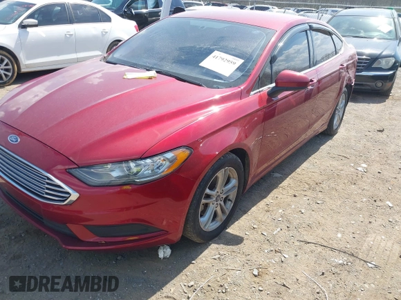 2018 Ford Fusion SE with VIN 3FA6P0HD4JR200691, listed as a IAAI auction lot 41792959 with 109,534 mi miles. Bid and sale history available at carsss.com. Image 18.