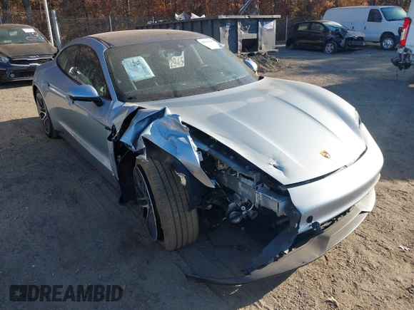 2024 Porsche Taycan with VIN WP0AA2Y13RSA13498, listed as a IAAI auction lot 40543035 with 1,618 mi miles and . Bid and sale history available at DreamBid. Image 1.