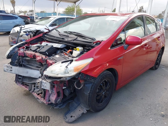 2013 Toyota Prius One with VIN JTDKN3DU9D1725010, listed as a IAAI auction lot 41955615 with 266,378 mi miles and . Bid and sale history available at carsss.com. Image 21.