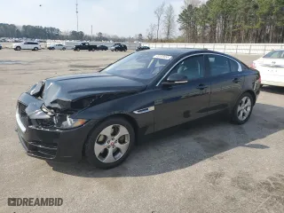2017 Jaguar XE 25t with VIN SAJAR4BGXHA965404, listed as a Copart auction lot 49105855 with 76,990 mi miles and Salvage Title. Bid and sale history available at carsss.com. Image 1.