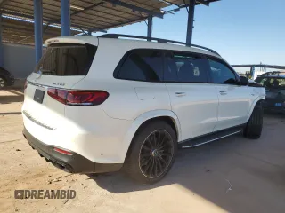 2021 Mercedes-Benz GLS with VIN 4JGFF8KE1MA391073, listed as a Copart auction lot 89348815 with 0 mi miles and Salvage Title. Bid and sale history available at carsss.com. Image 3.