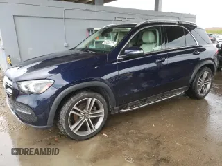 2021 Mercedes-Benz GLE 350 with VIN 4JGFB4JB8MA401559, listed as a Copart auction lot 63308195 with 42,685 mi miles and Salvage title. Bid and sale history available at DreamBid. Image 1.