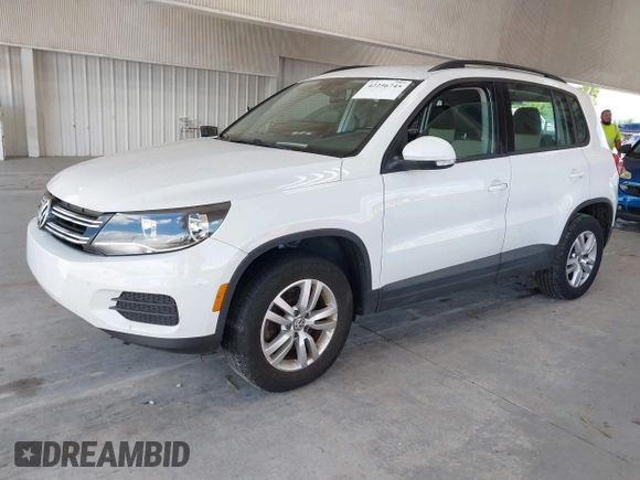 2017 Volkswagen Tiguan S with VIN WVGAV7AX8HK028540, listed as a IAAI auction lot 42256745 with 118,394 mi miles and . Bid and sale history available at DreamBid. Image 17.