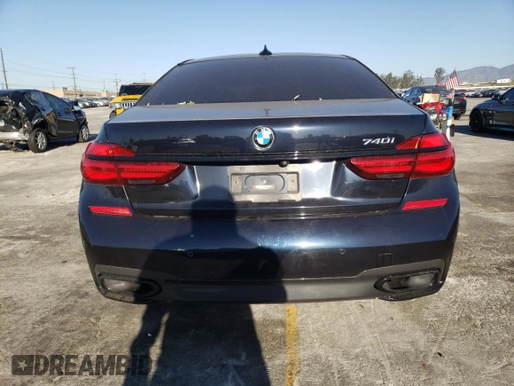 2019 BMW 7 Series 740i with VIN WBA7E2C55KB454137, listed as a Copart auction lot 40282713 with 42,654 mi miles. Bid and sale history available at carsss.com. Image 6.