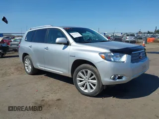 2008 Toyota Highlander Hybrid Limited with VIN JTEEW44AX82007693, listed as a IAAI auction lot 41765472 with 273,190 mi miles. Bid and sale history available at carsss.com. Image 1.