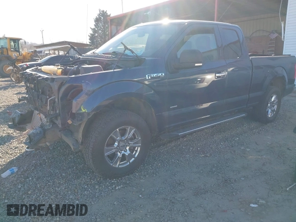 2017 Ford F-150 XL with VIN 1FTEX1EP2HFA30879, listed as a IAAI auction lot 41027941 with 54,480 mi miles. Bid and sale history available at carsss.com. Image 2.