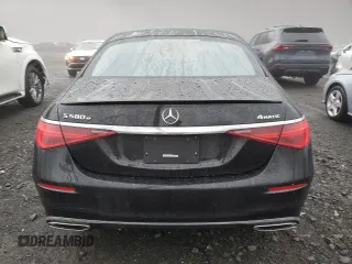 2024 Mercedes-Benz S 580e with VIN W1K6G6KB3RA264513, listed as a Copart auction lot 49379275 with 4,314 mi miles and Non Repairable. Bid and sale history available at DreamBid. Image 6.