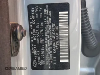 2014 Hyundai Equus Signature with VIN KMHGH4JH4EU085701, listed as a Copart auction lot 51572405 with 151,413 mi miles and Clean Title. Bid and sale history available at DreamBid. Image 13.