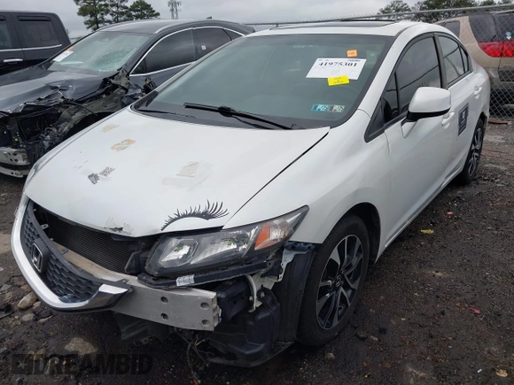 2013 Honda Civic EX-L with VIN 19XFB2F98DE200045, listed as a IAAI auction lot 41975301 with 183,433 mi miles and . Bid and sale history available at DreamBid. Image 6.