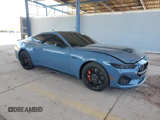 2024 Ford Mustang GT with VIN 1FA6P8CF2R5429568, listed as a Copart auction lot 53749355 with Not provided miles and Salvage title. Bid and sale history available at DreamBid. Image 4.