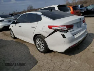 2016 Kia Optima EX with VIN 5XXGU4L3XGG045360, listed as a Copart auction lot 43960994 with 118,218 mi miles and Salvage Title. Bid and sale history available at carsss.com. Image 2.