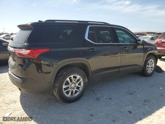 2021 Chevrolet Traverse LT Leather with VIN 1GNERHKW2MJ247877, listed as a Copart auction lot 46808755 with 43,808 mi miles and Salvage Title. Bid and sale history available at carsss.com. Image 3.