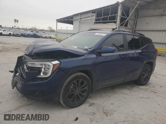 2022 GMC Terrain SLE with VIN 3GKALMEV6NL177075, listed as a Copart auction lot 45556015 with 69,324 mi miles and Salvage Title. Bid and sale history available at carsss.com. Image 1.